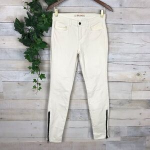 J Brand Corduroy Skinny Creamy White Pants 28